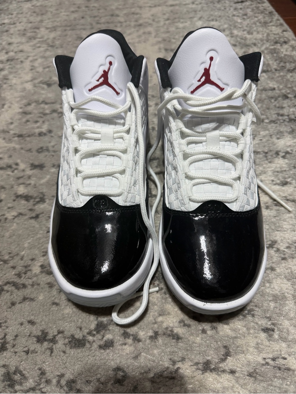 Never worn Jordan Team White/Varsity Red-Black,